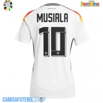 Camisa de time de futebol Alemanha Jamal Musiala #10 Replicas 1º Equipamento Feminina Europeu 2024 Manga Curta